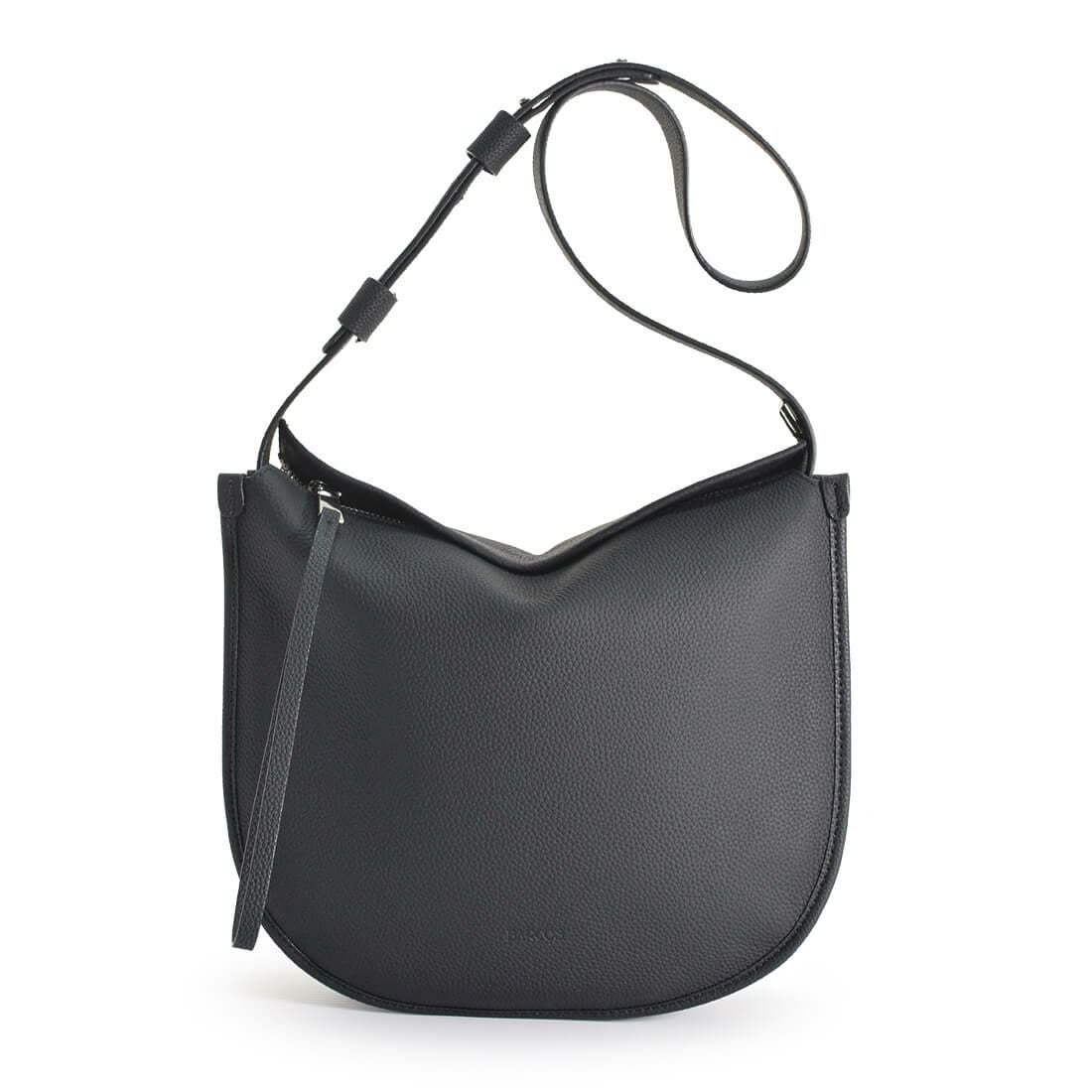 ベルトデザインシュリンクレザーショルダーバッグ