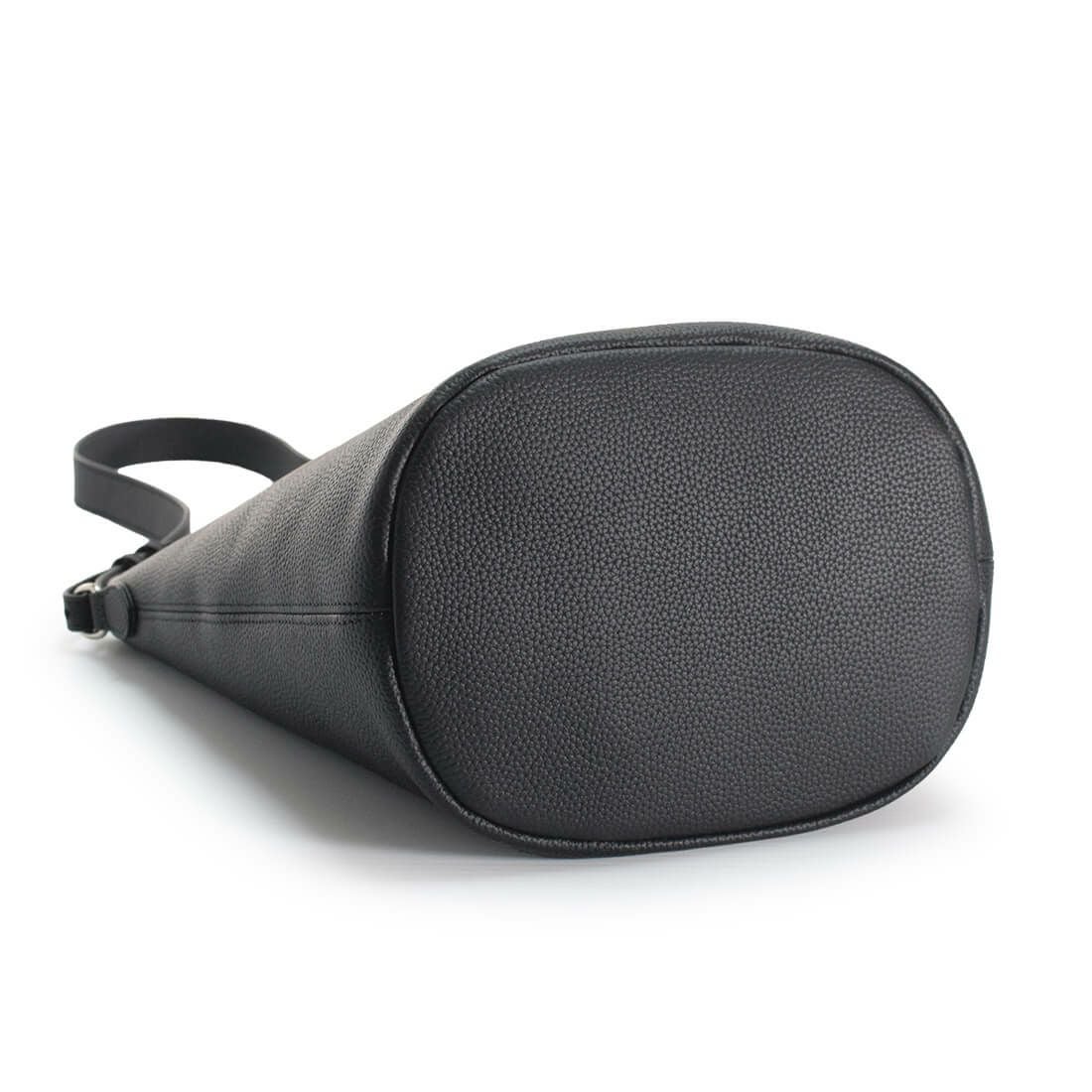 バケツ型シュリンクレザーワンショルダーバッグ