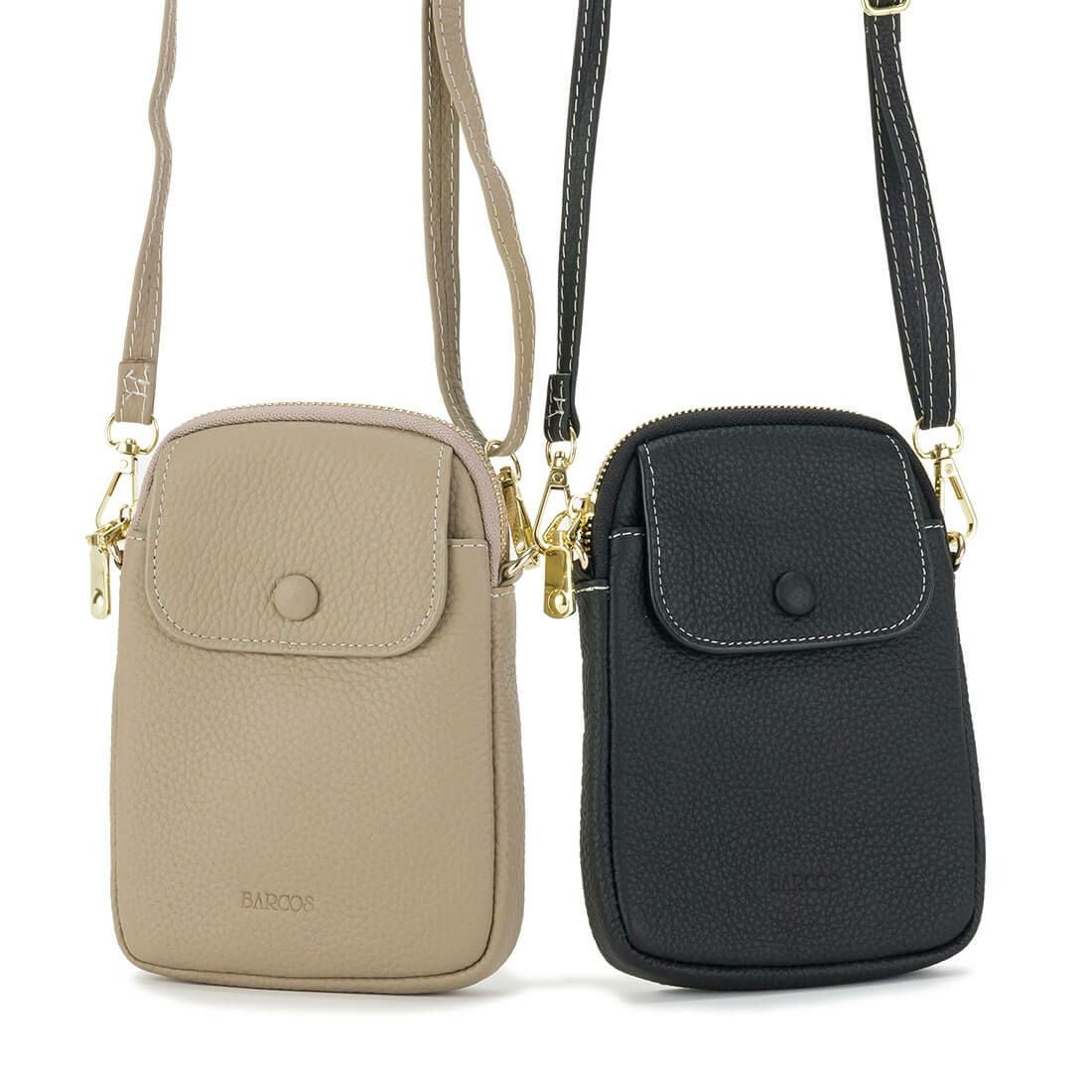 シュリンクレザーポシェット