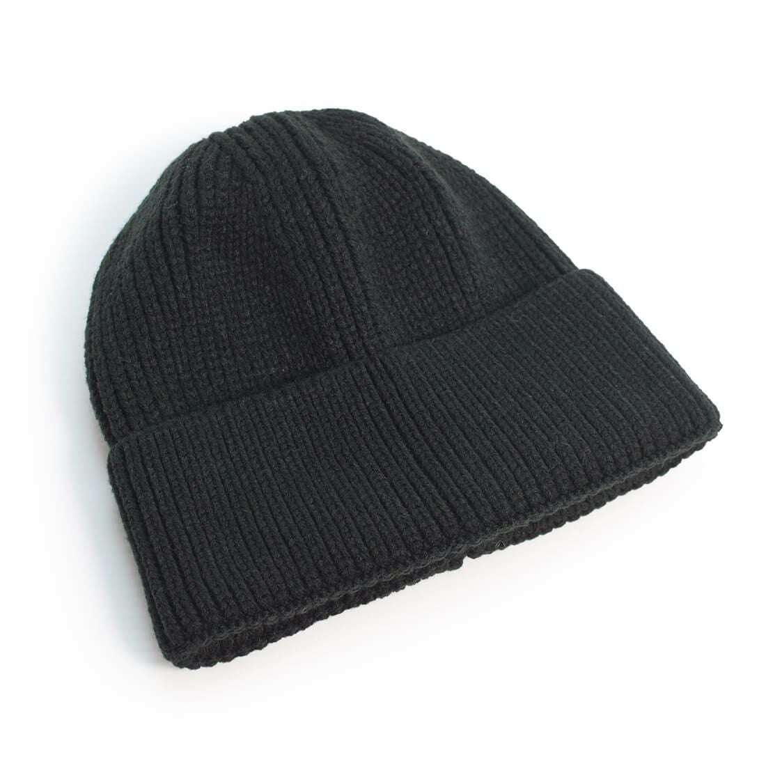 メリヤス編みニット帽