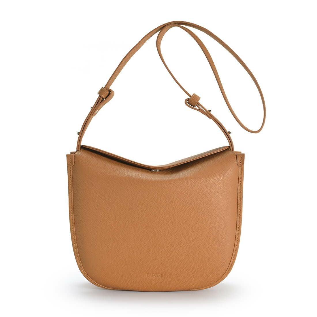 牛革ラウンドショルダーバッグ