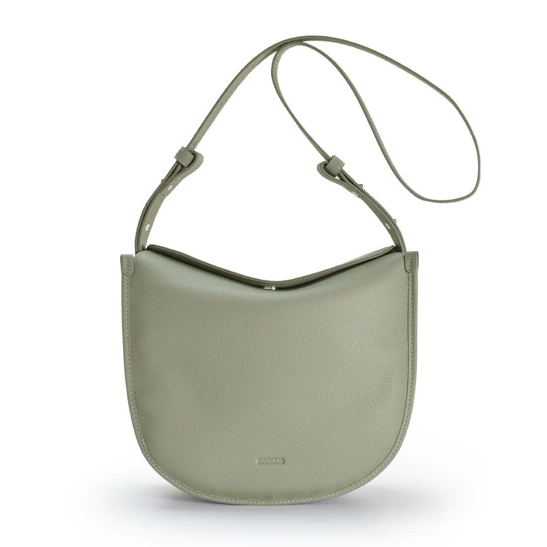 牛革ラウンドショルダーバッグ