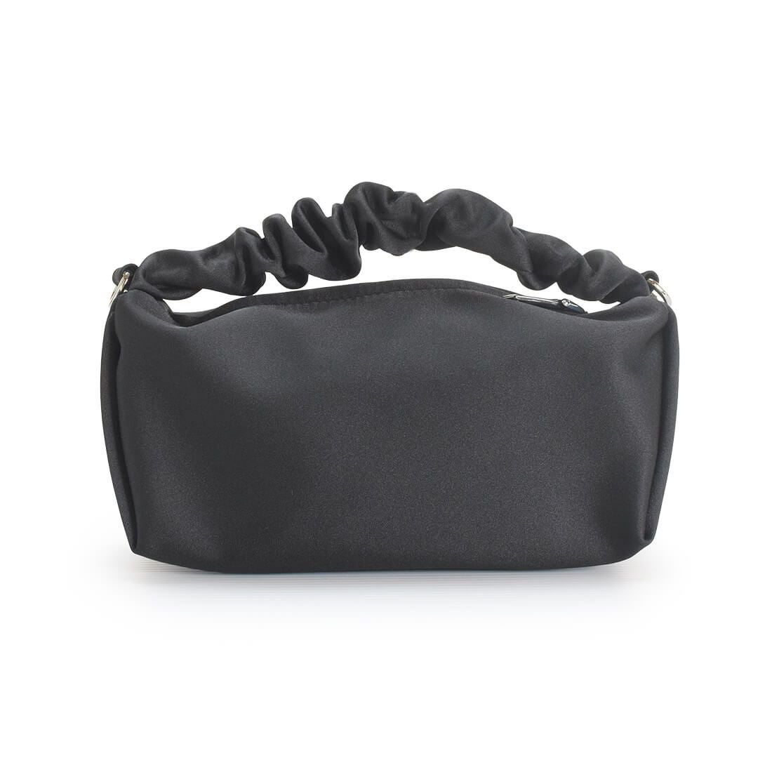 ギャザーハンドルパーティーバッグ（サテン）