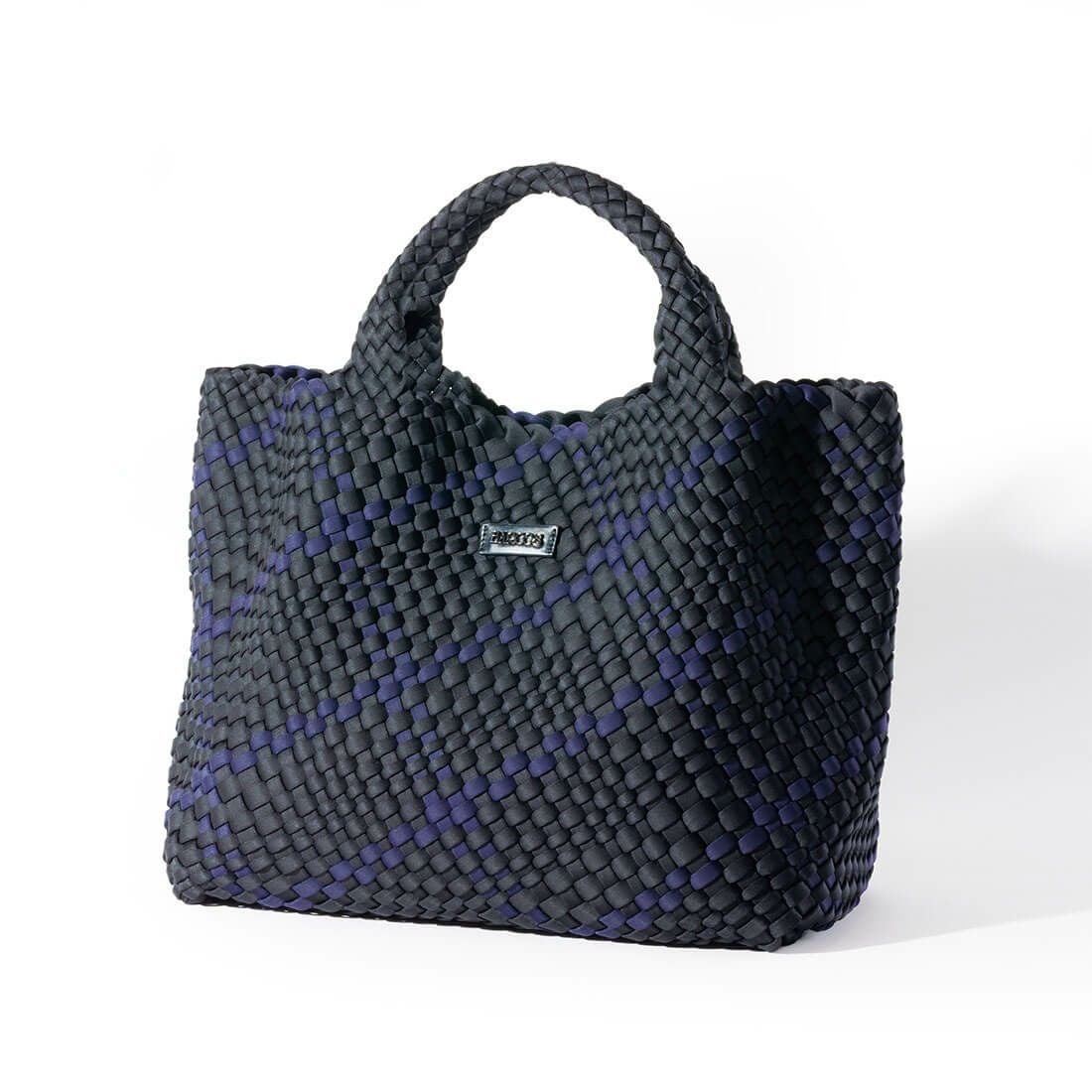 バイカラーメッシュトートバッグ