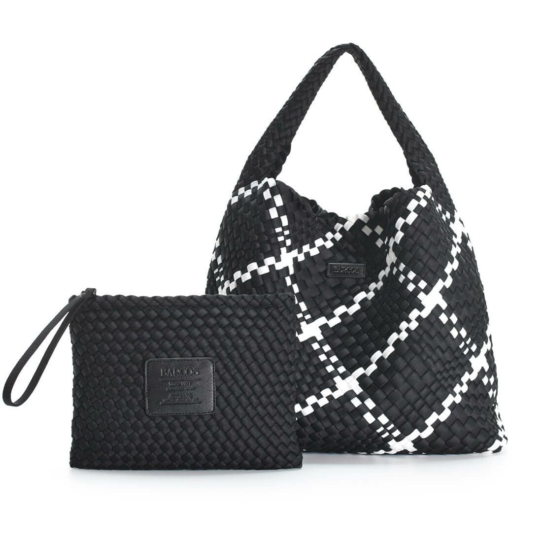 バイカラーメッシュ1本手トートバッグ