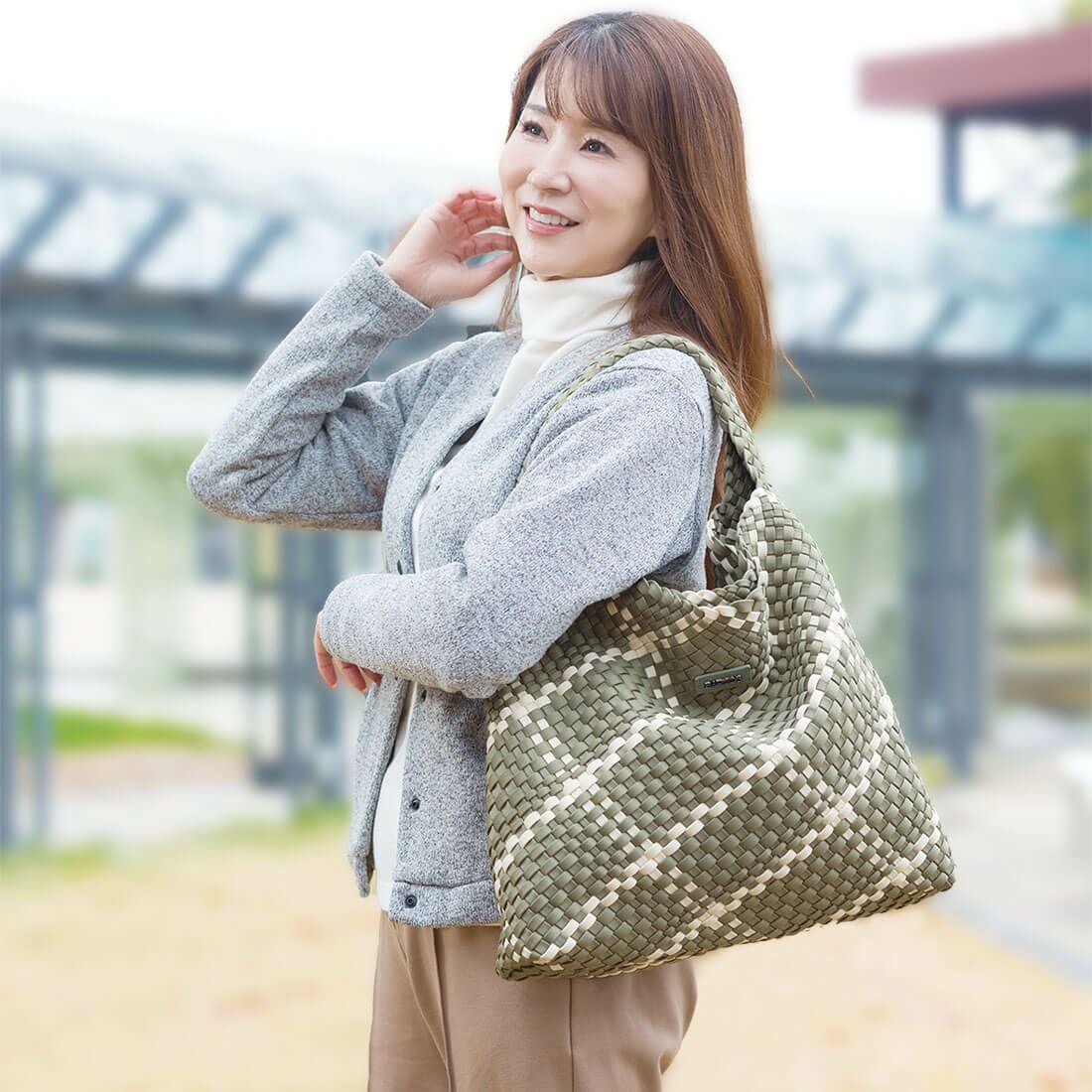 バイカラーメッシュ1本手トートバッグ | バルコス公式オンラインショップ