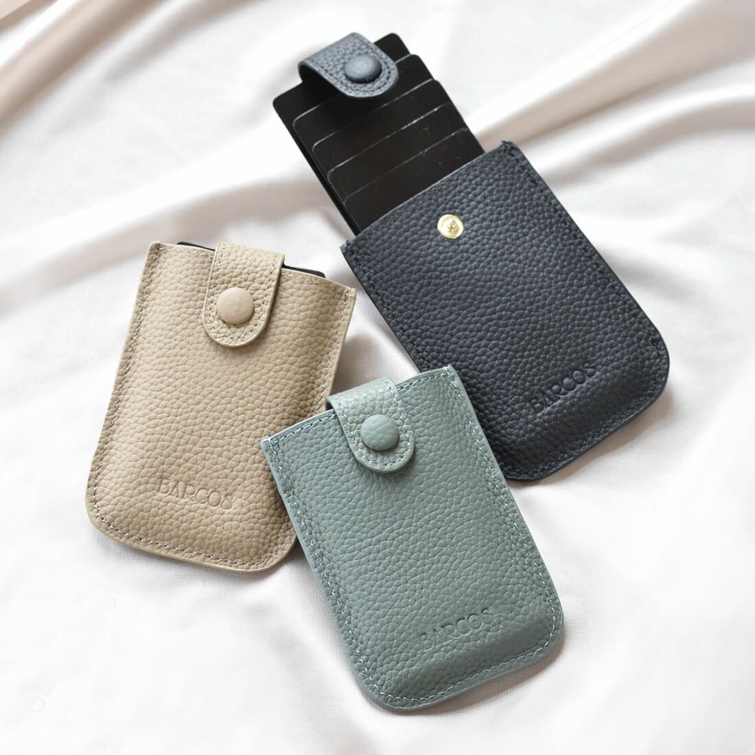 シュリンクレザースライド式カードケース