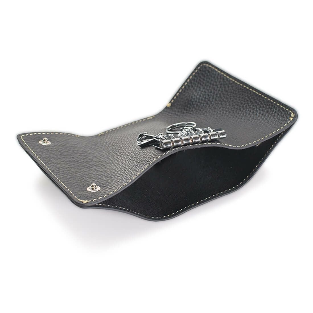 3つ折りシュリンクレザーキーケース