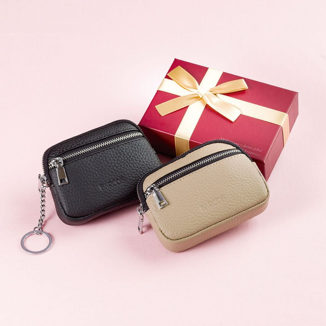 キーリング付きシュリンクコインケース