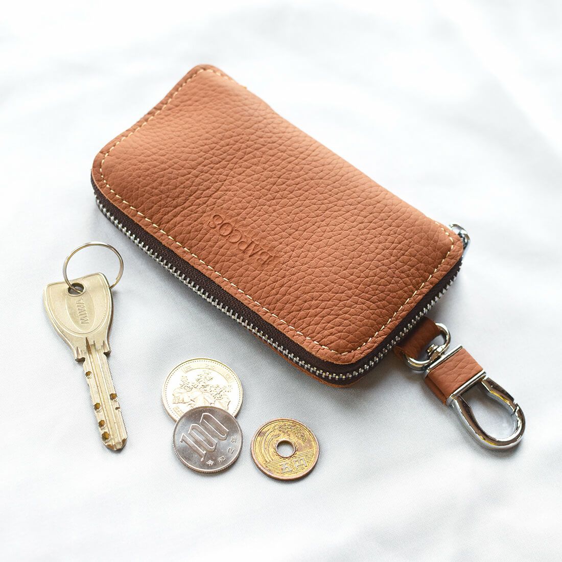 シュリンクレザーキーケース