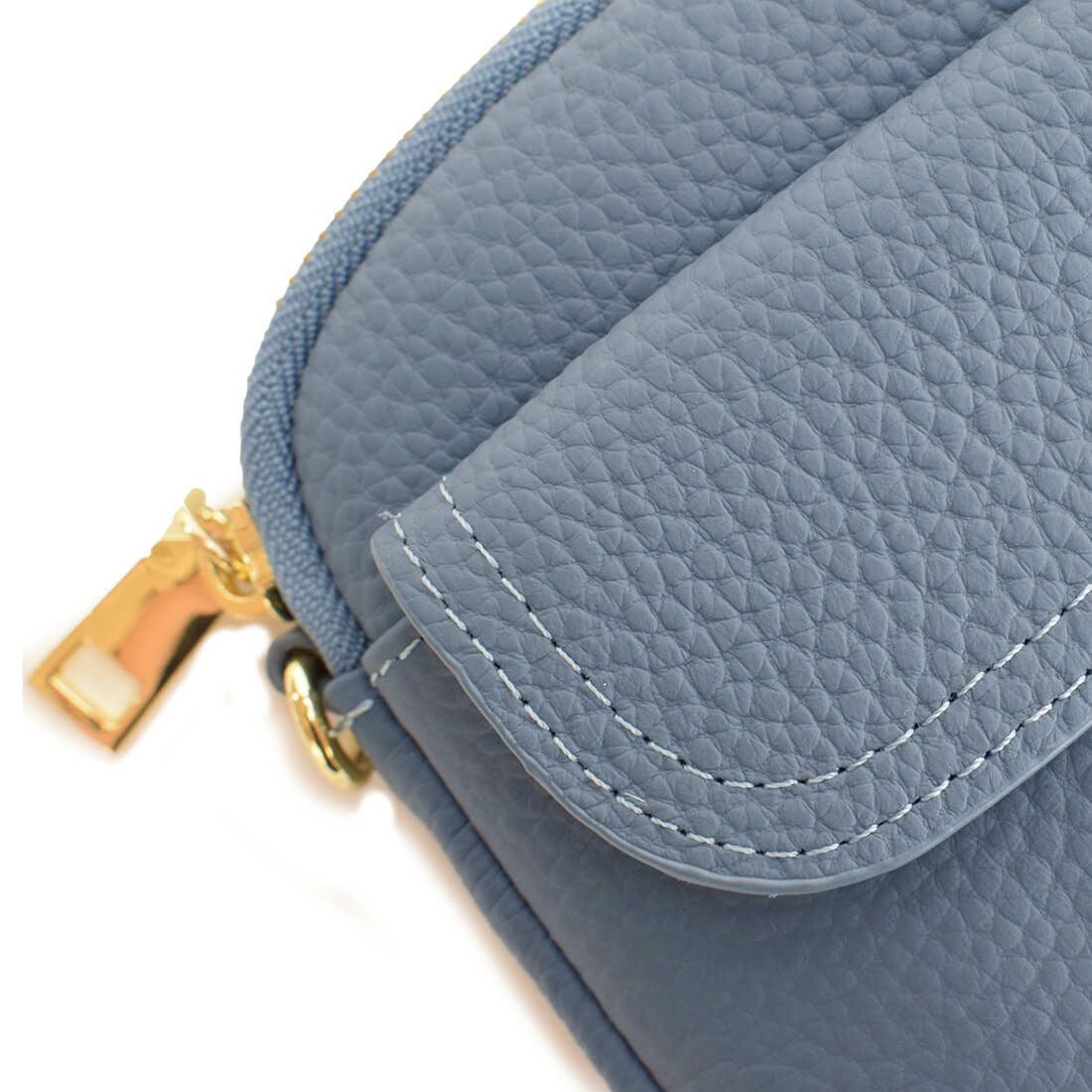 シュリンクレザー横長ポシェット