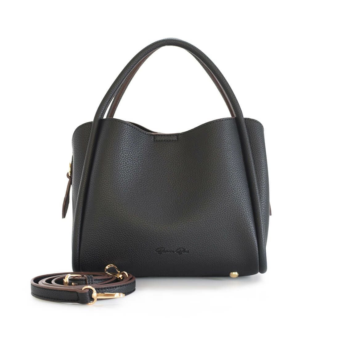 フェイクレザー2wayハンドバッグ