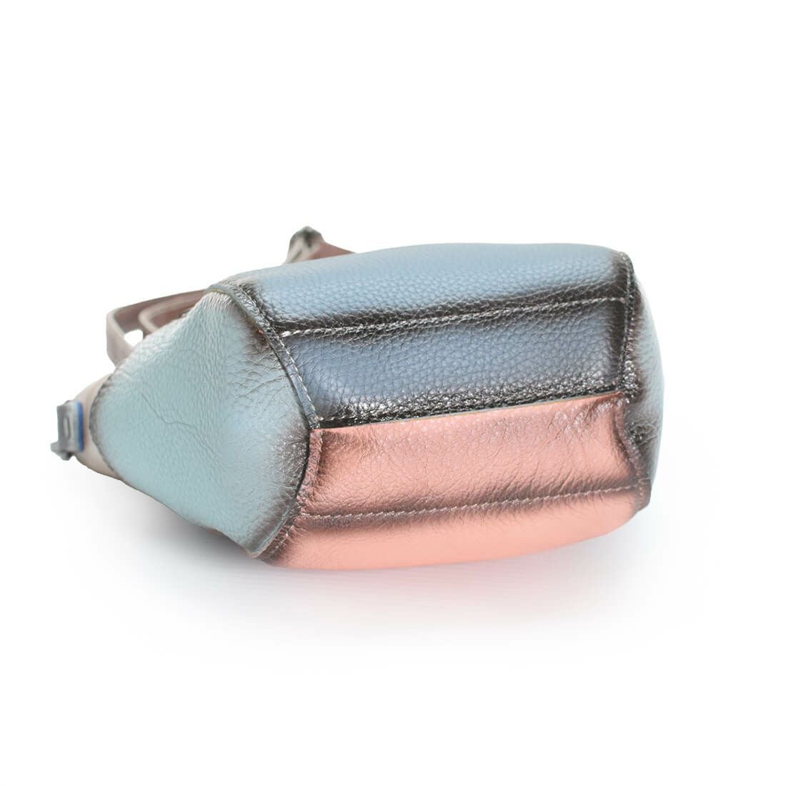 パッチワーク風レザーショルダーバッグ