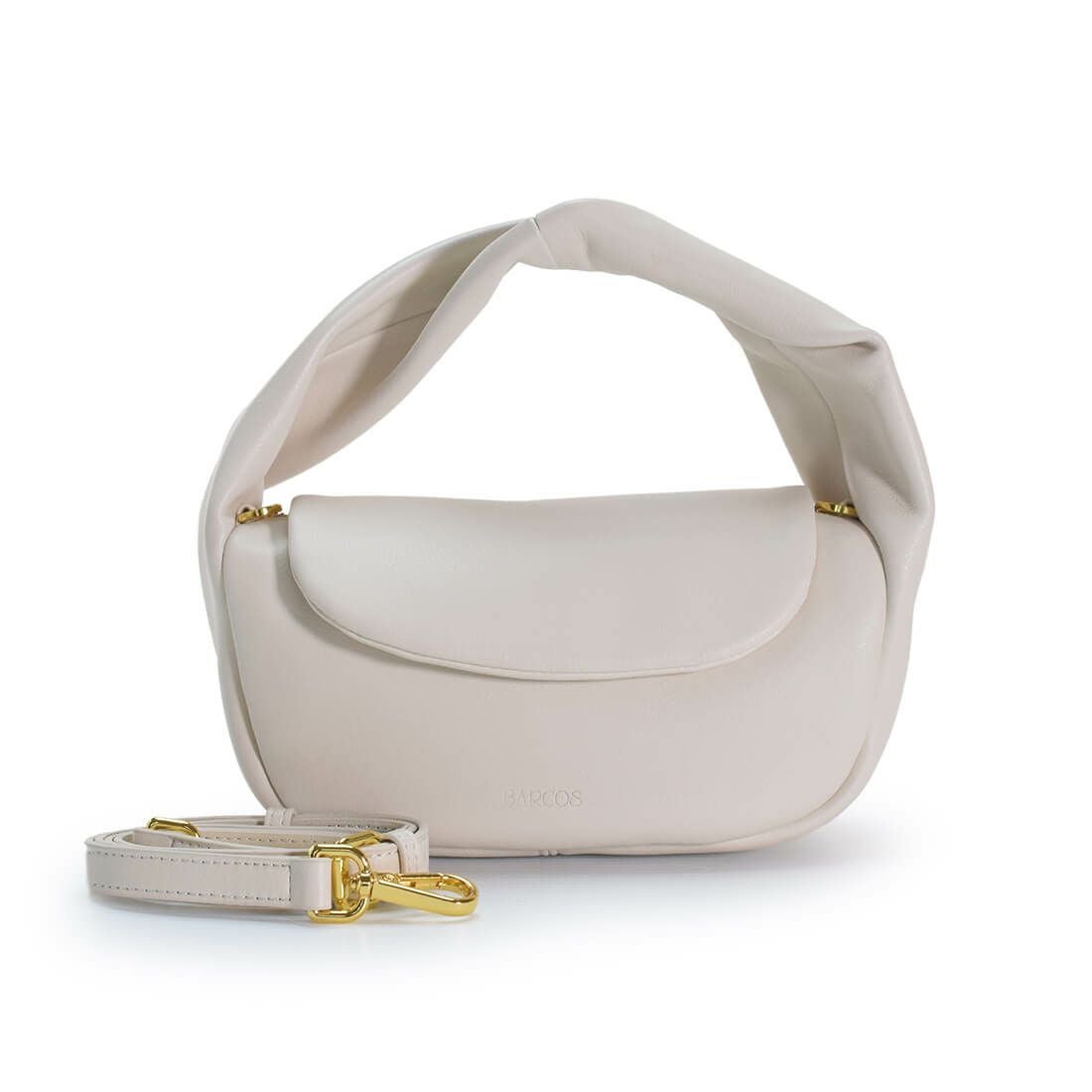 ねじれデザインハンドルミニバッグ