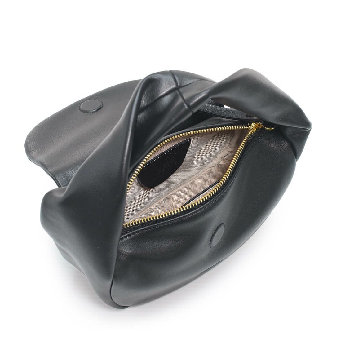 ねじれデザインハンドルミニバッグ