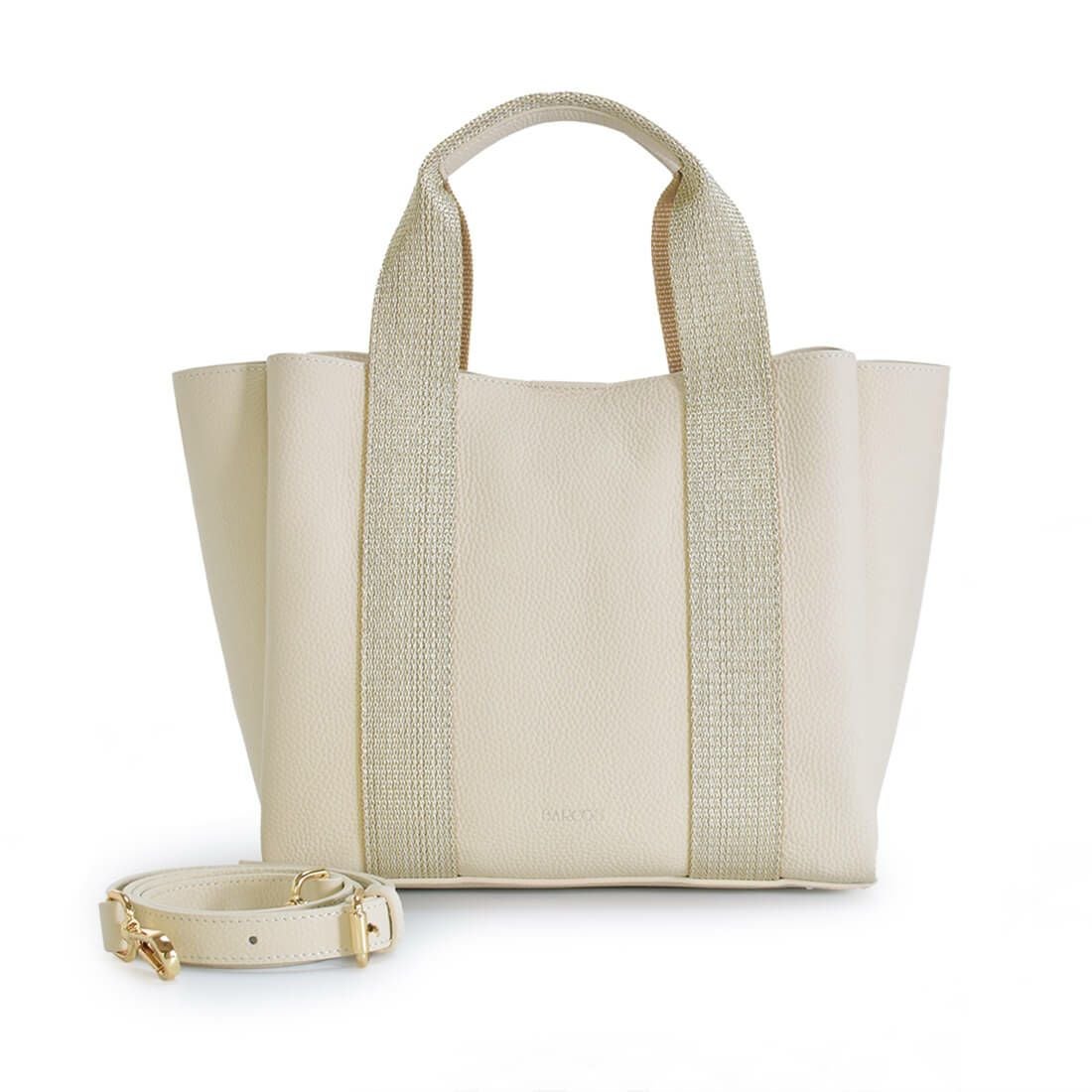 ラメテープデザイン3層ハンドバッグ