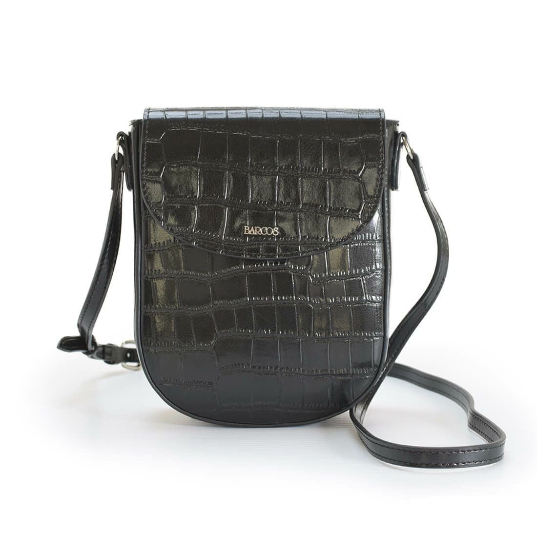 クロコ調型押しポシェット