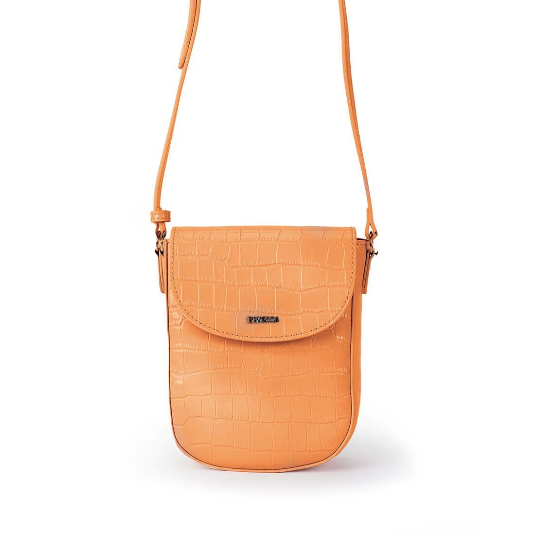 クロコ調型押しポシェット