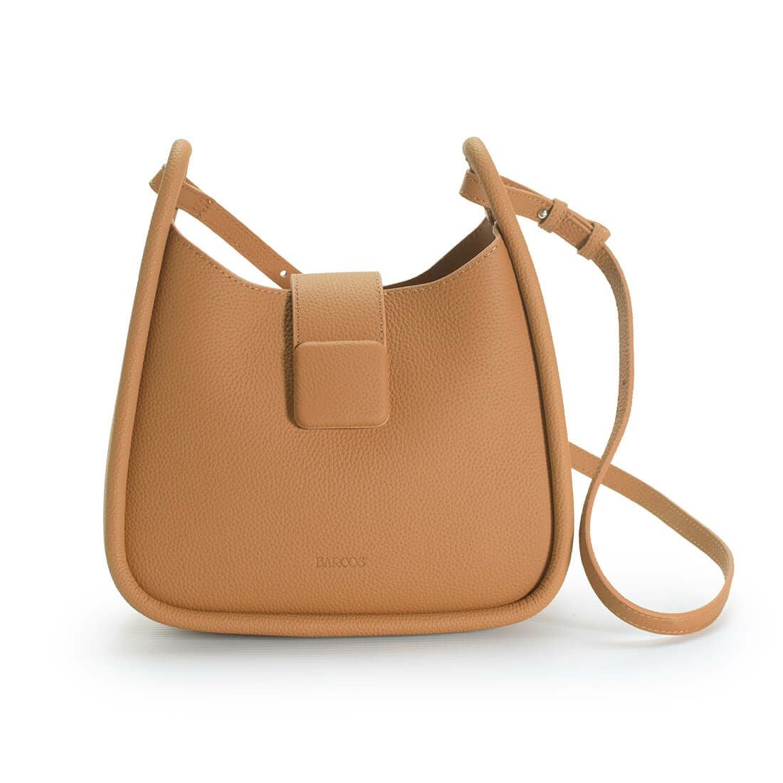 ベルトデザインシュリンクレザーショルダーバッグ