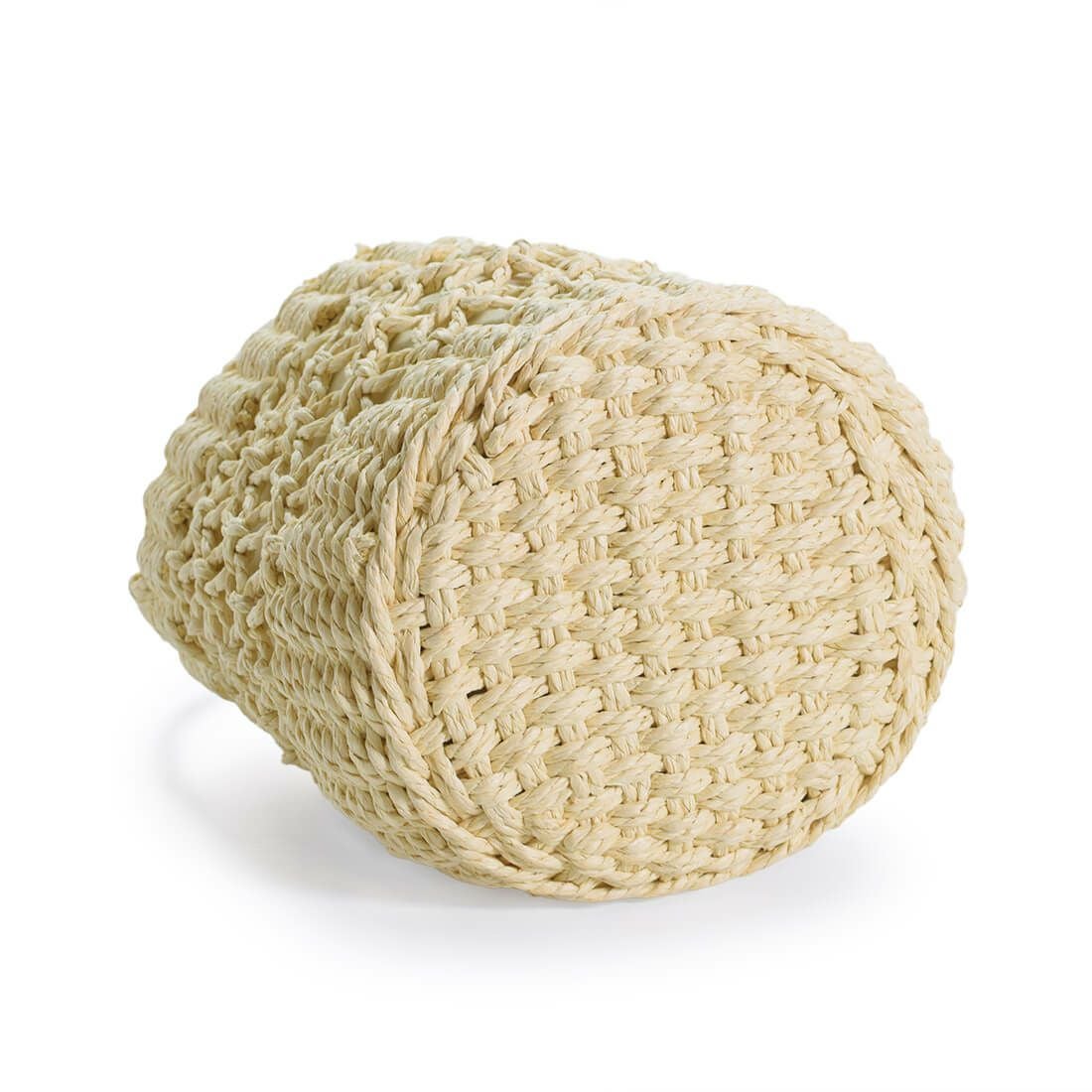 すかし編みデザインワンショルダーかごバッグ