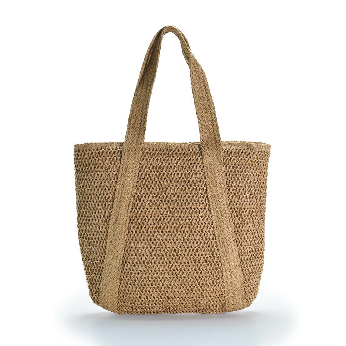 チャーム付きかごトートバッグ