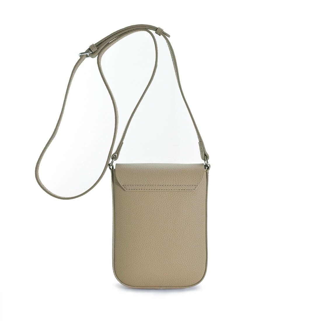 スクエア型シュリンクレザーポシェット