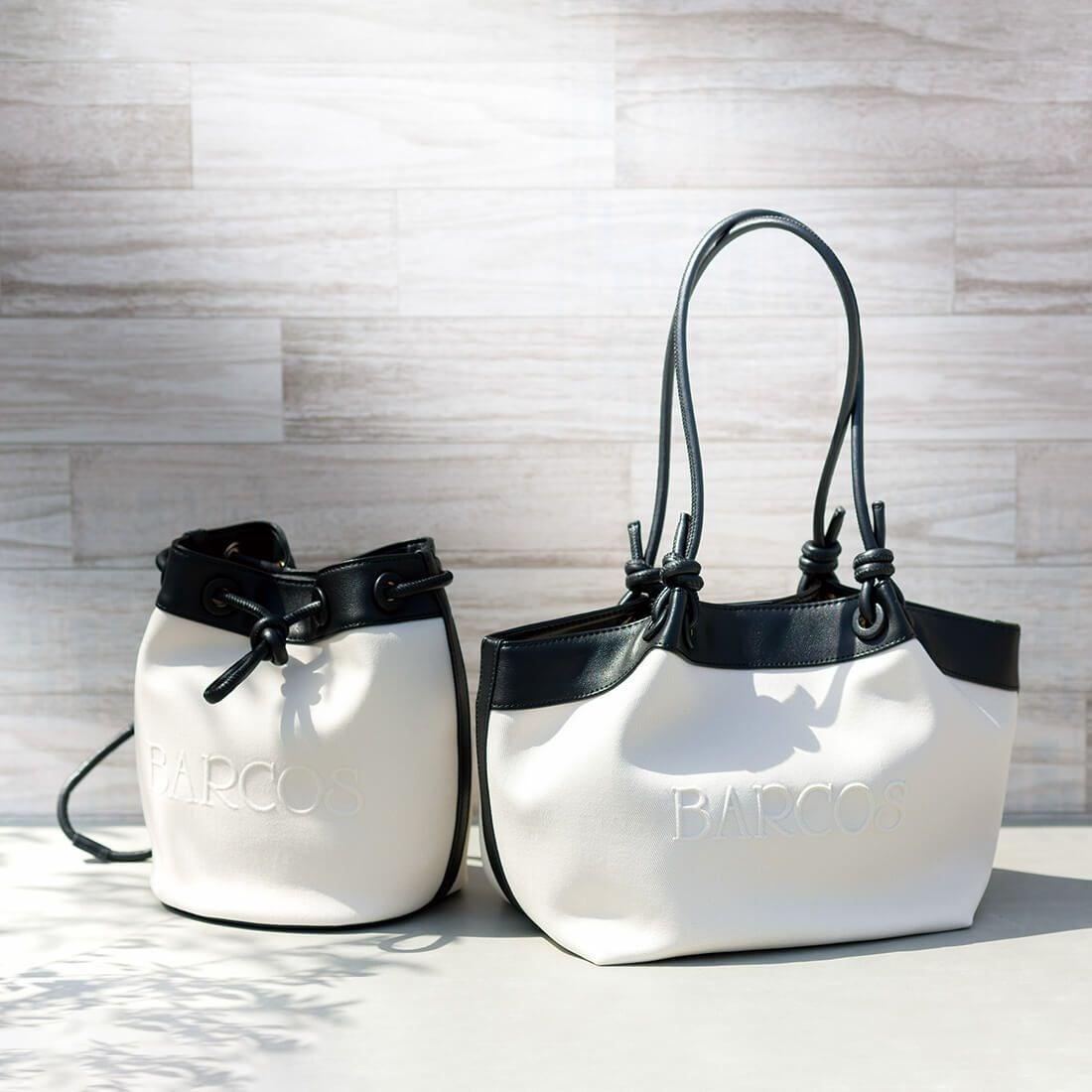 キャンバスレザートートバッグ