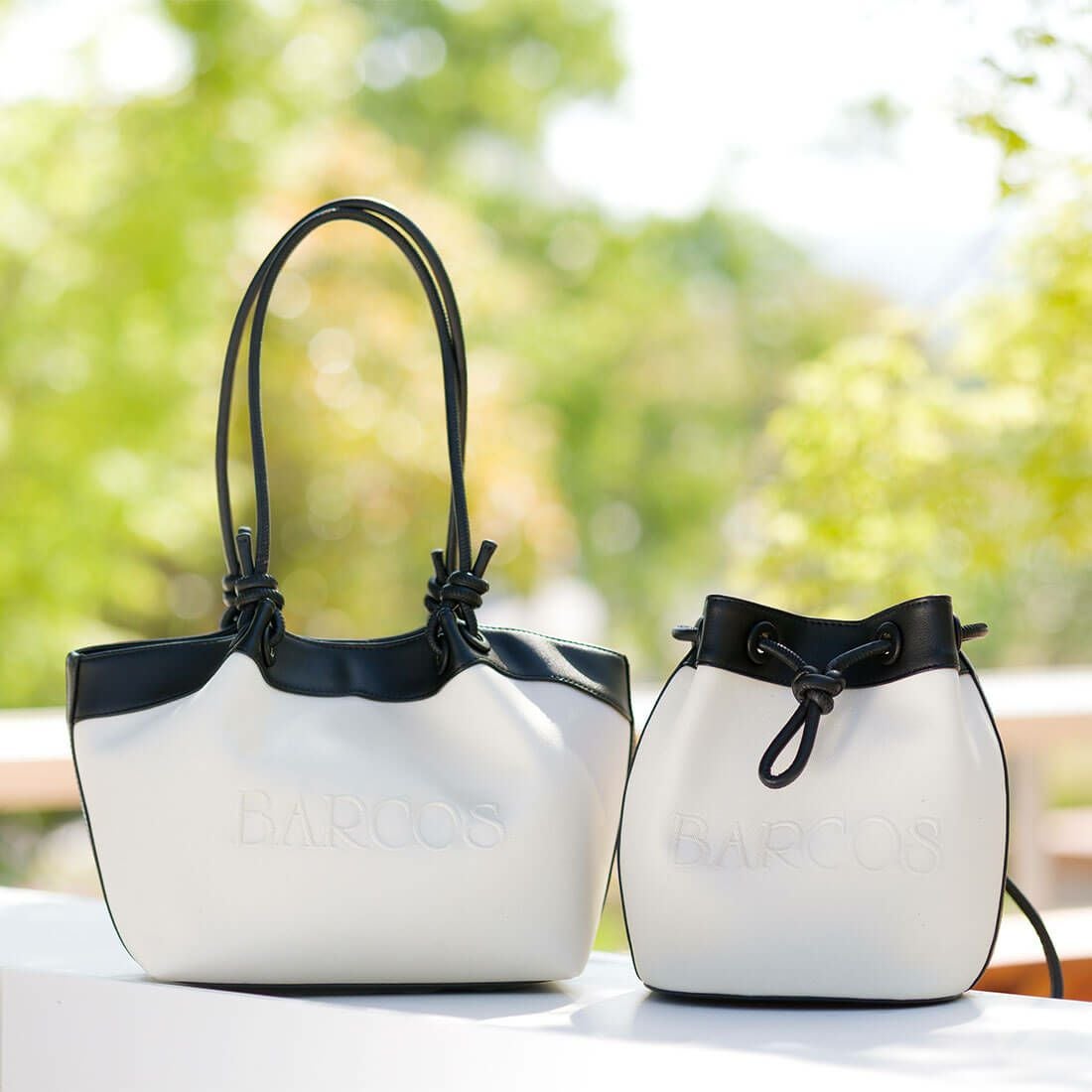 キャンバスレザートートバッグ