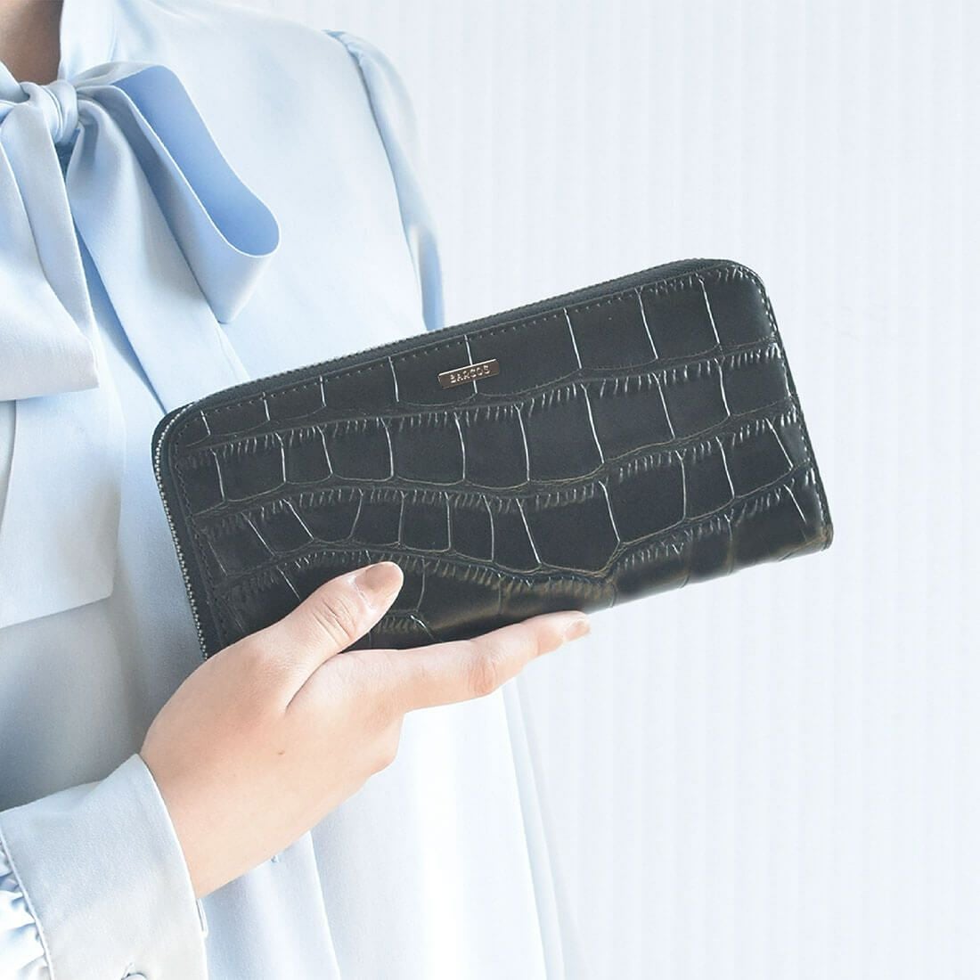 クロコ調ギャルソン型長財布 | バルコス公式オンラインショップ