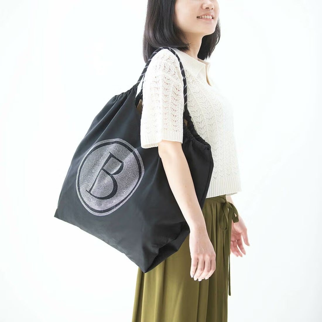 Bマーク入りラインストーンバッグ