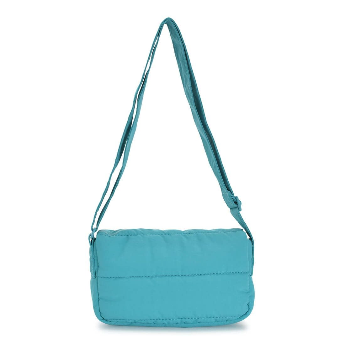 ステッチデザインナイロンミニショルダーバック