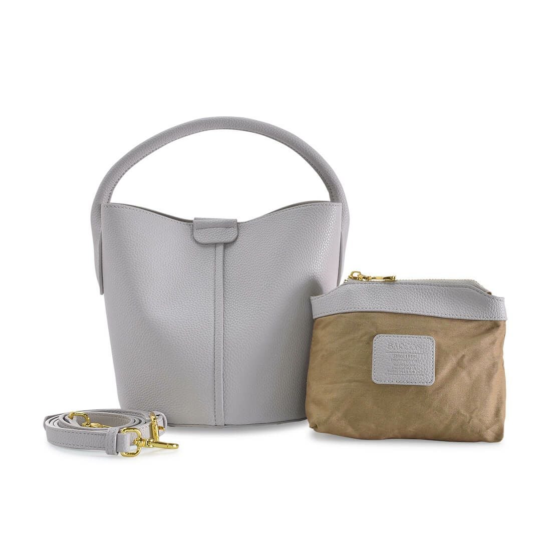 シュリンクレザーバケツ型2wayワンハンドルバッグ