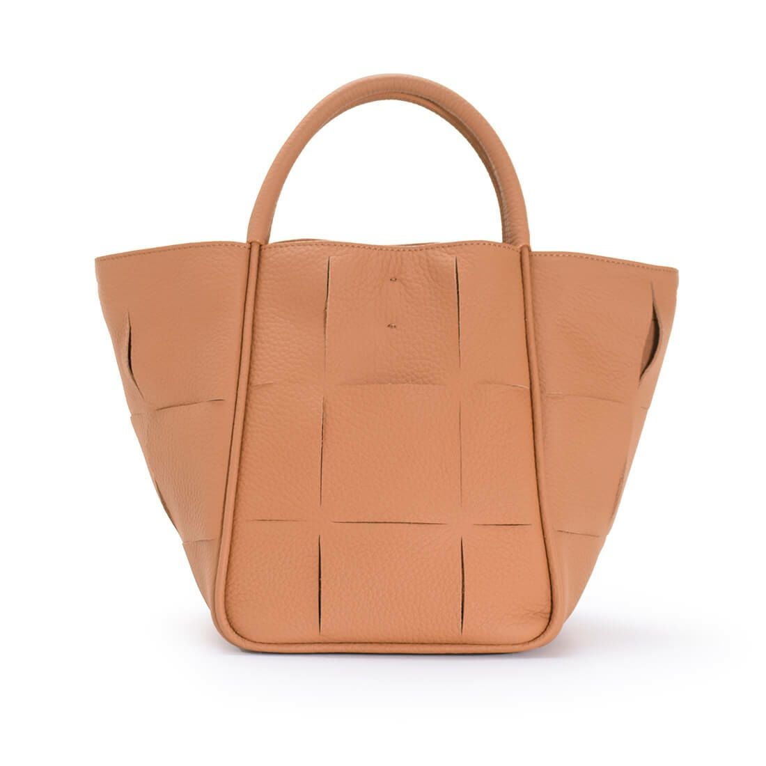 カットデザインレザー2wayハンドバッグ