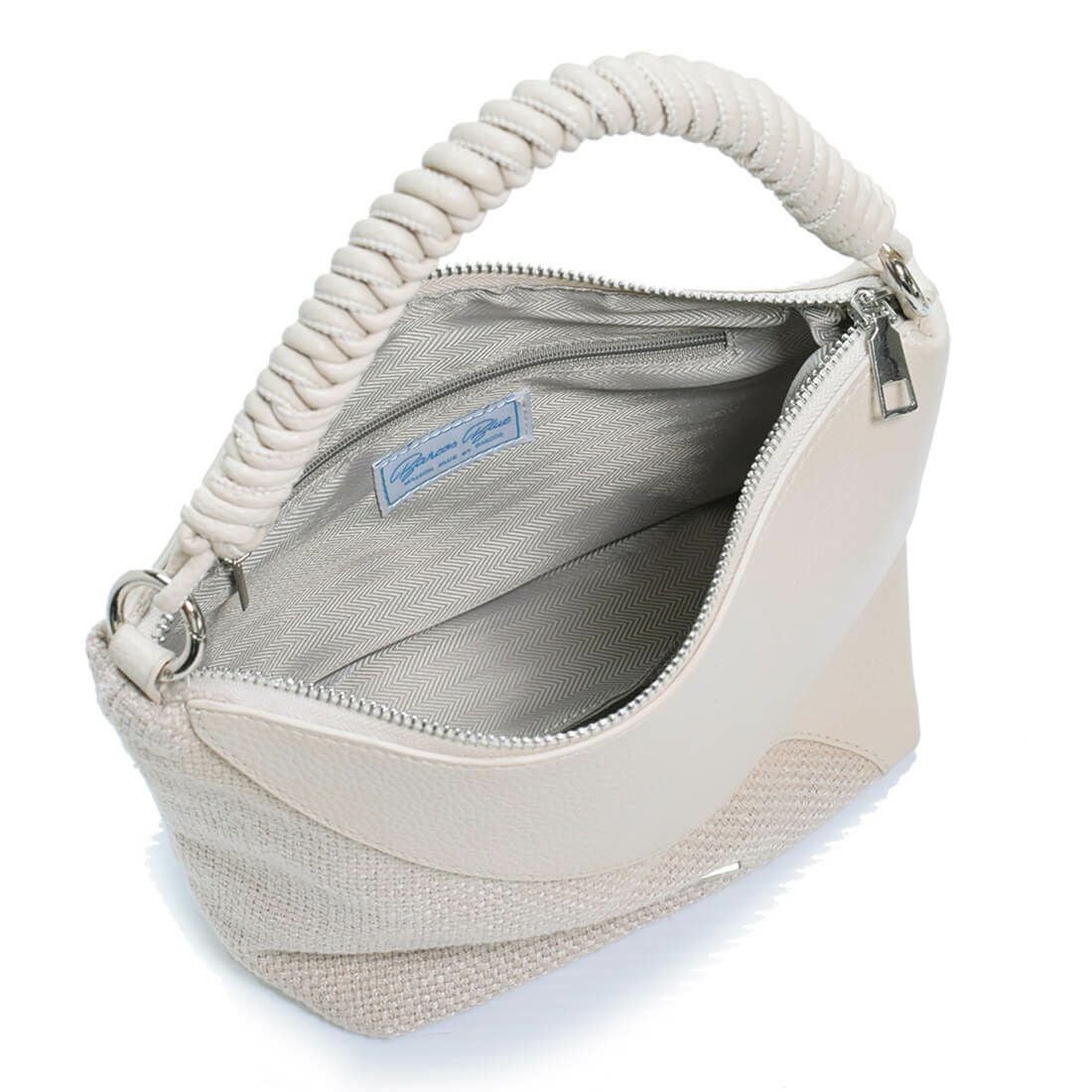 異素材ミックス2wayバッグ