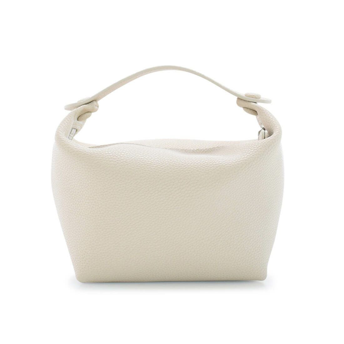 シュリンクレザー舟形ショルダーバッグ