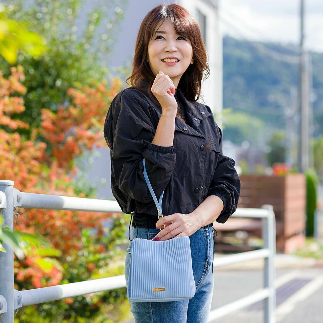 プリーツ2wayバッグ