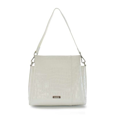 シャイニングレザークロコダイル型押し2wayショルダー