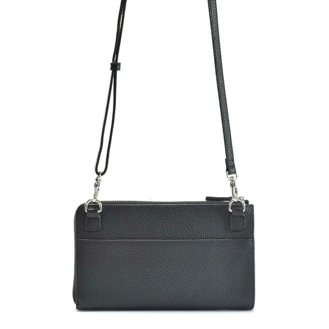 アニマル柄横型レザーポシェット