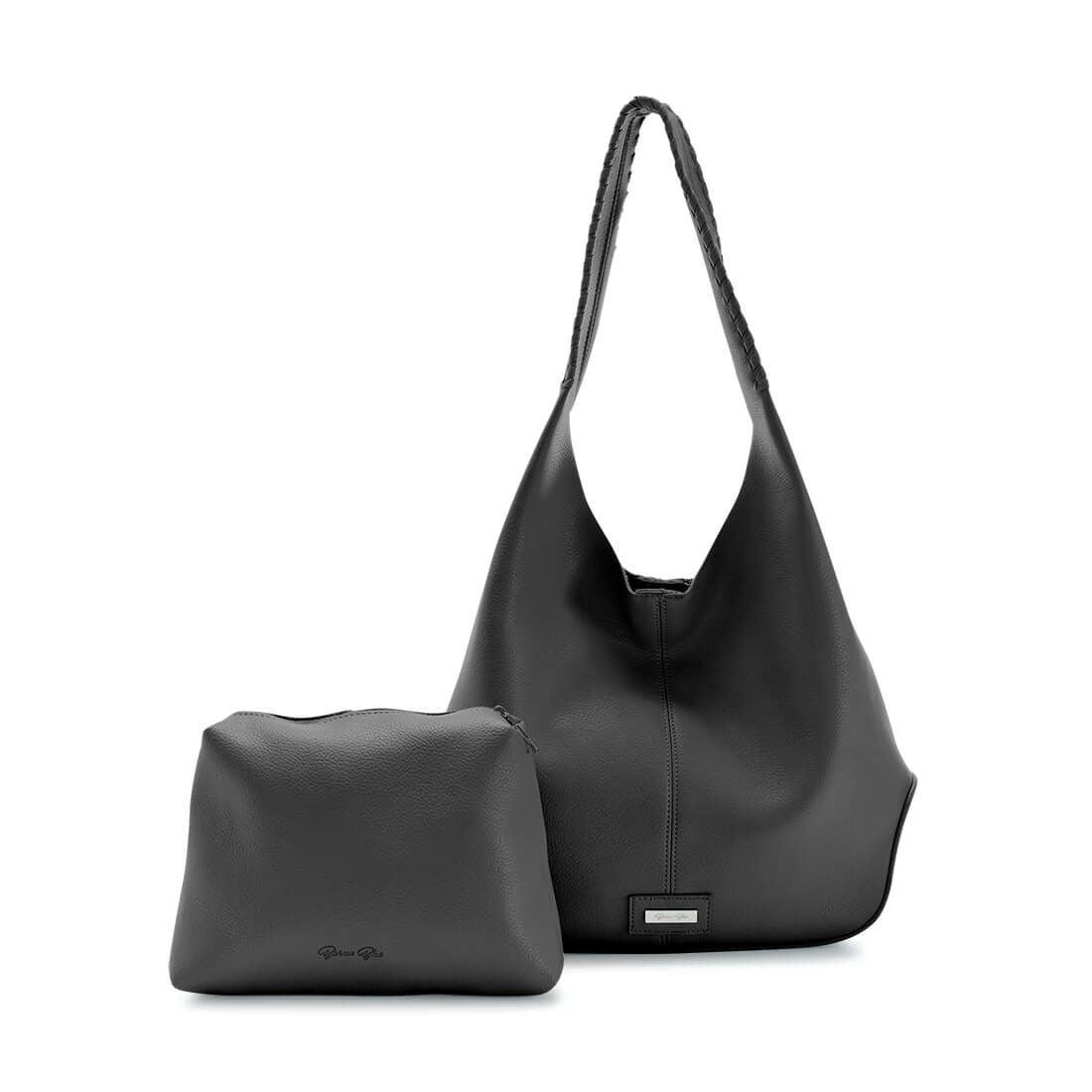 フェイクレザーホーボーバッグ