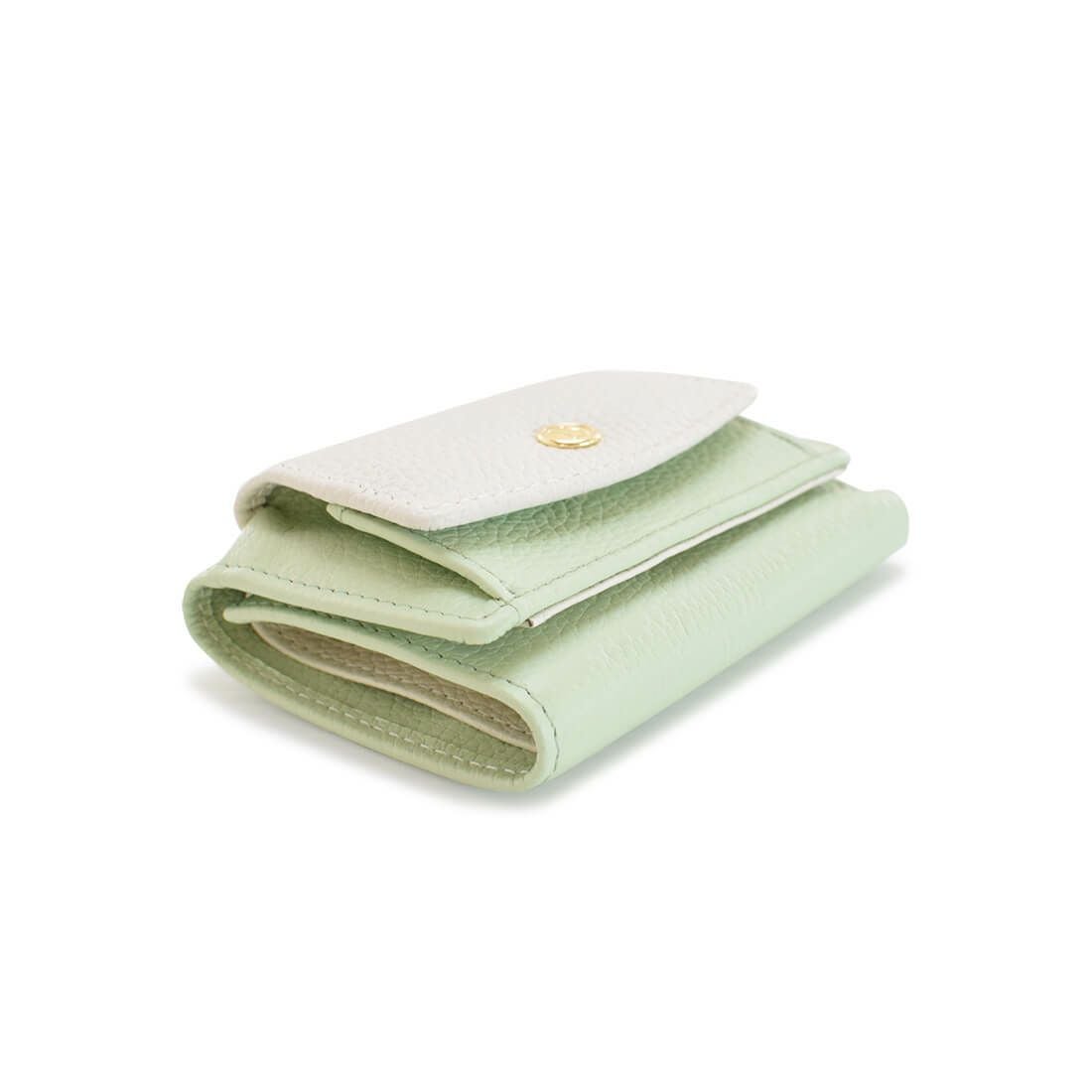 バイカラー牛革3つ折り財布