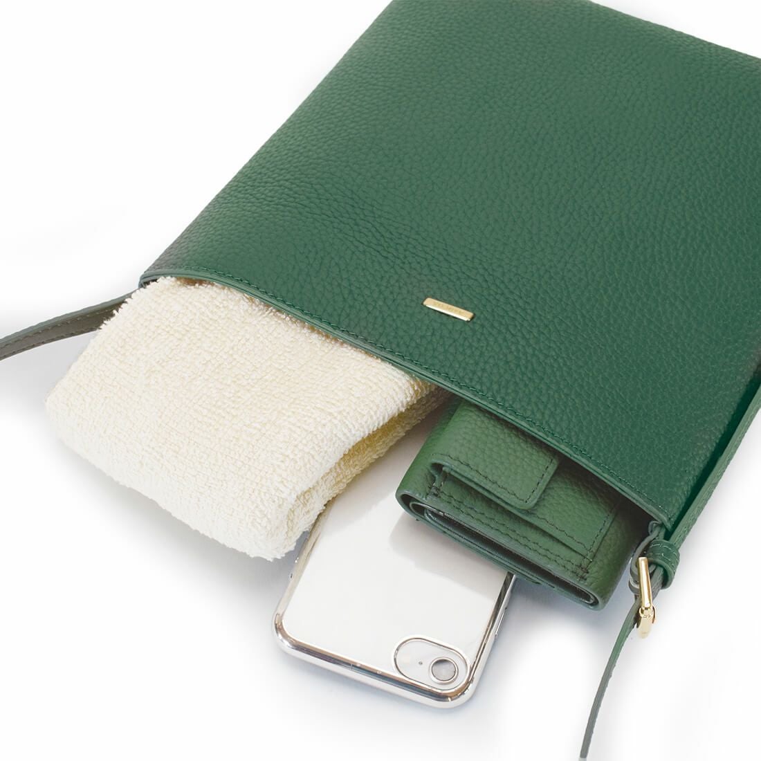 シュリンクレザーポシェット