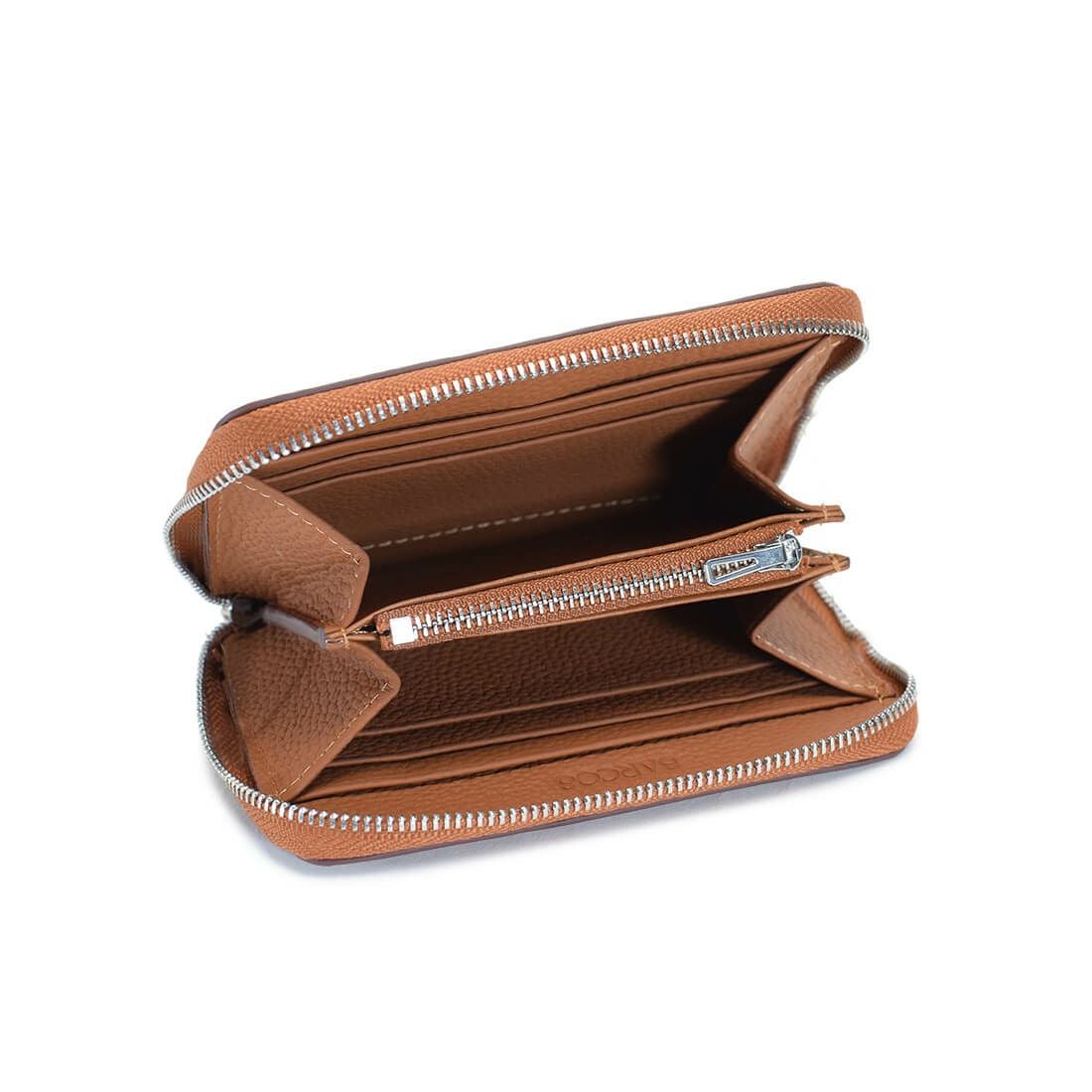 シュリンクレザーJ字折財布