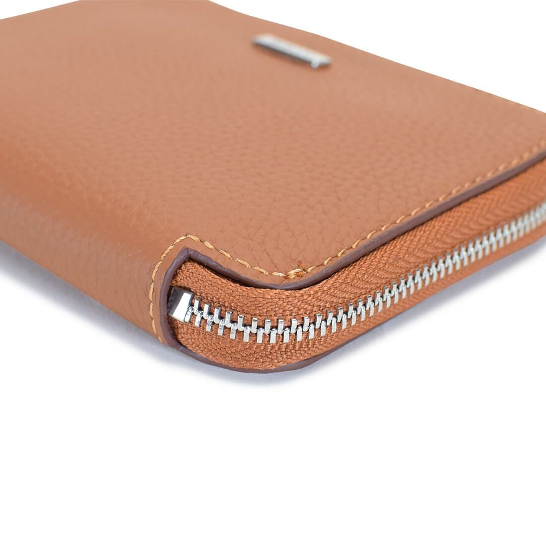 シュリンクレザーJ字折財布