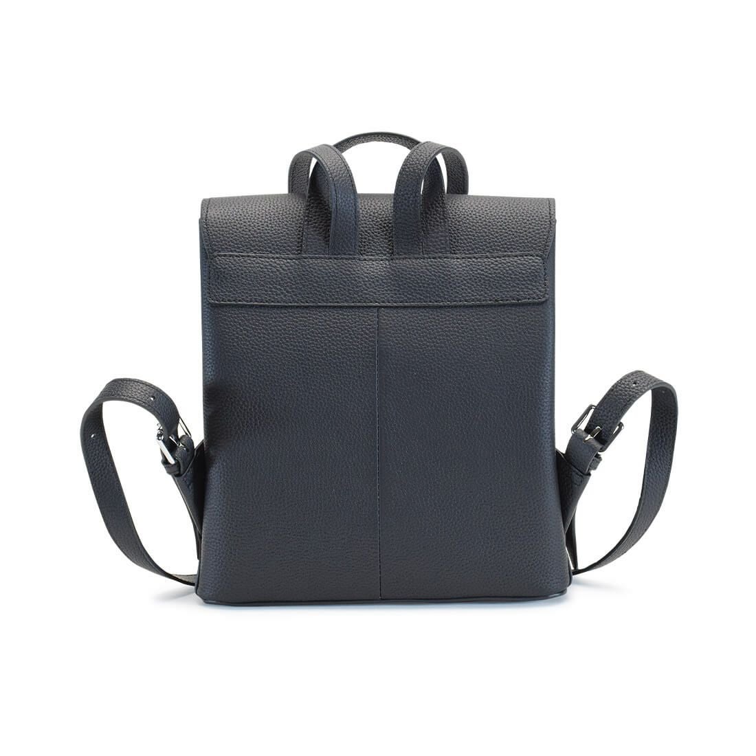 フラップデザインシュリンクレザーリュック