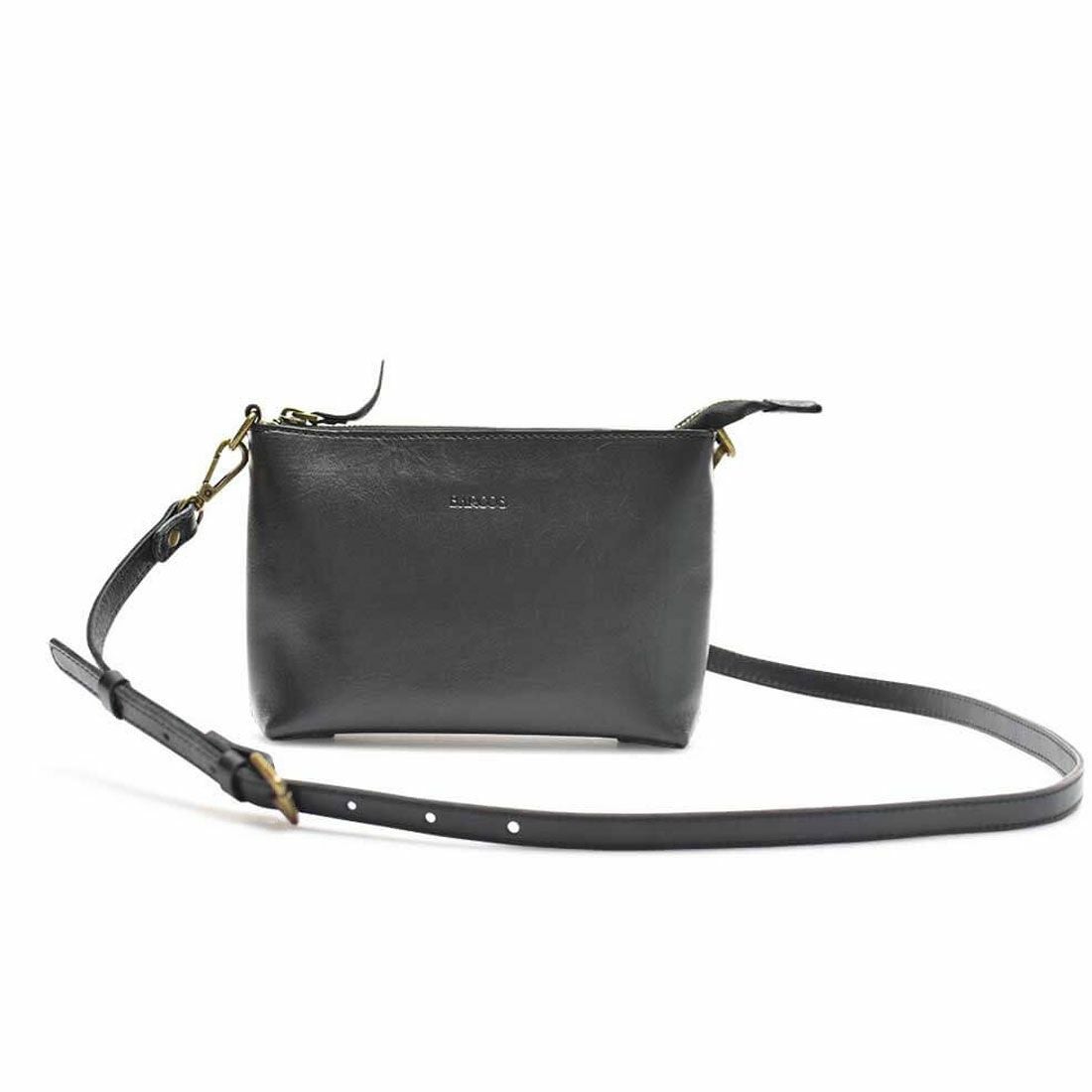 クラシカルレザーショルダーバッグ