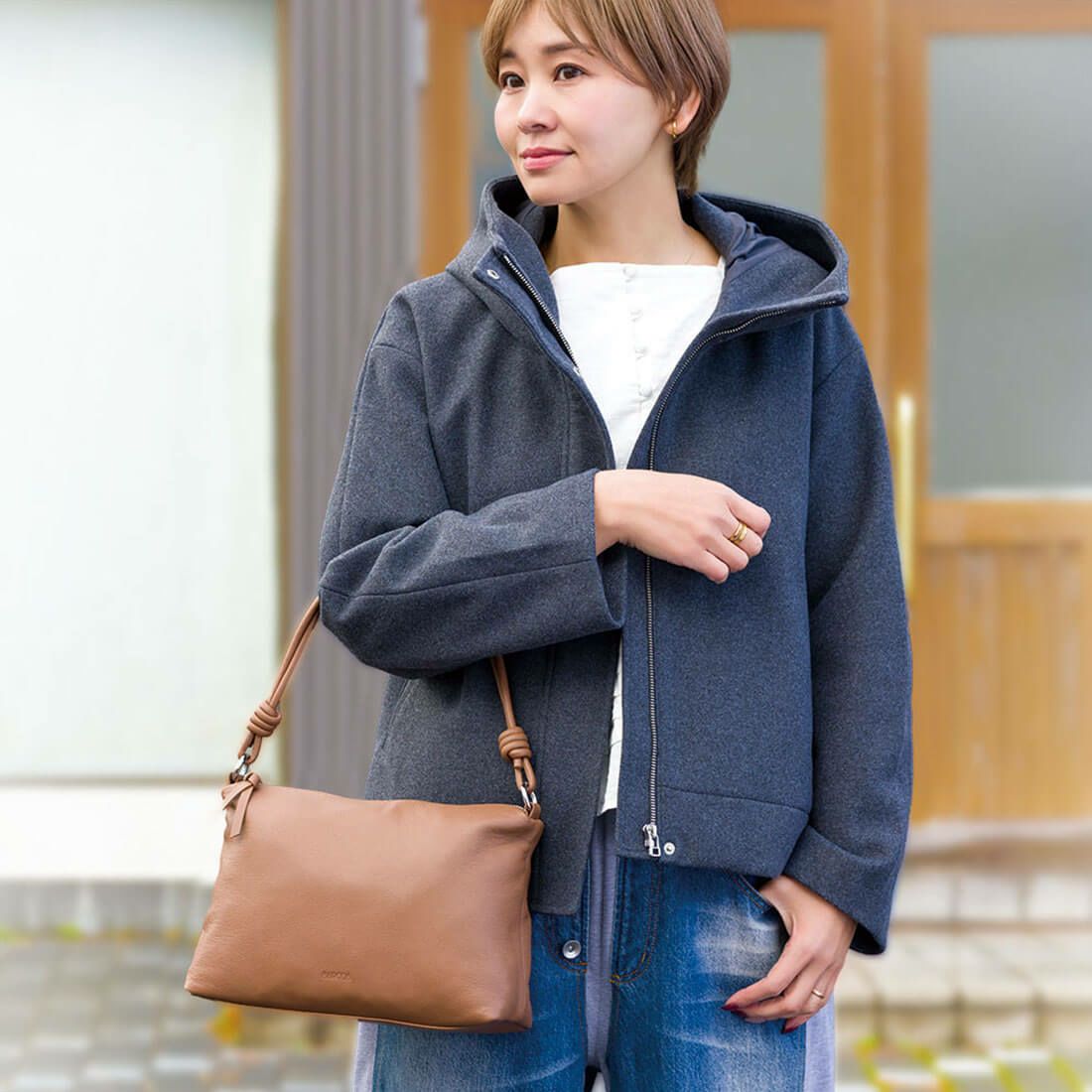 ノットモチーフ2wayハンドバッグ