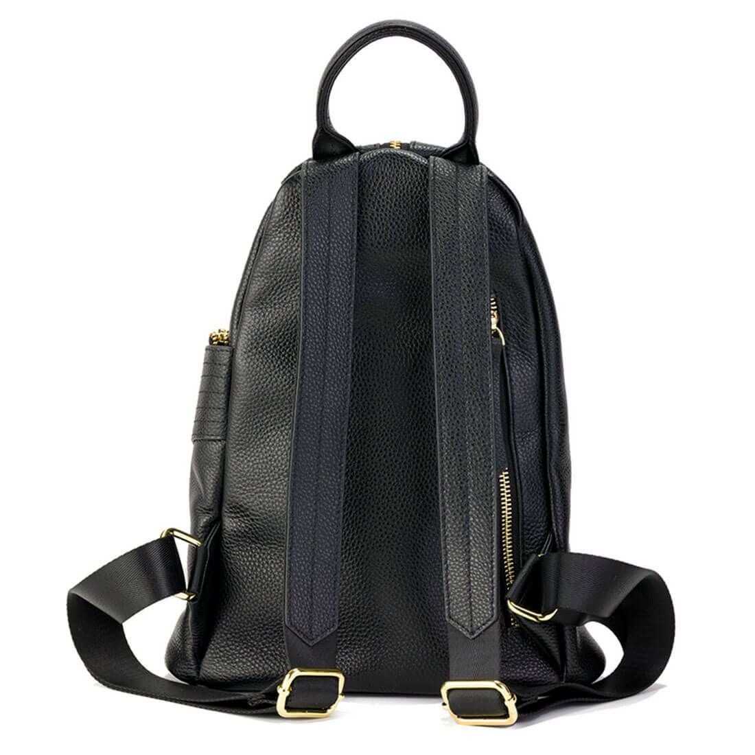 三角フォルムレザーリュック