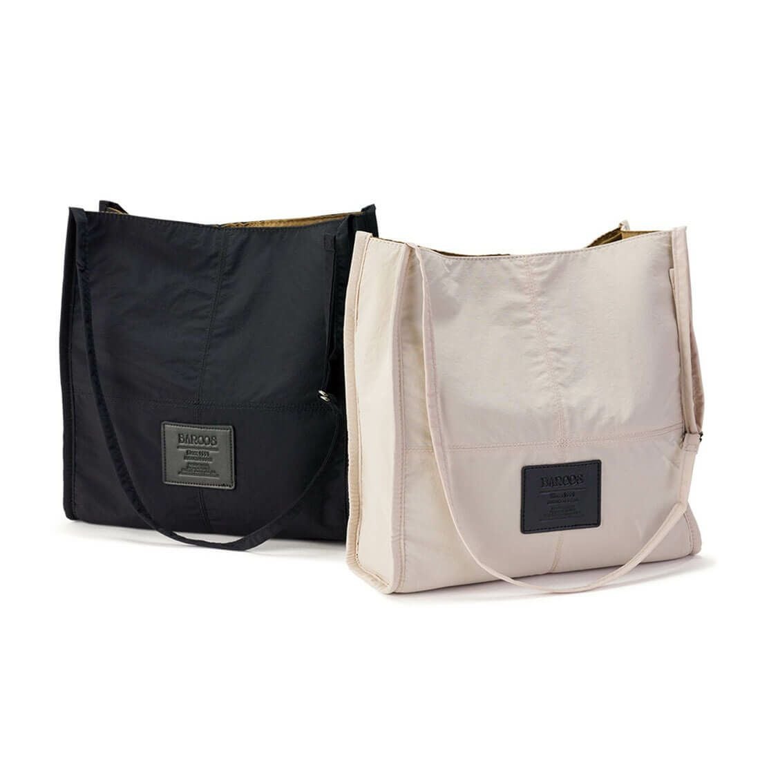 スクエアデザイン軽量トートバッグ