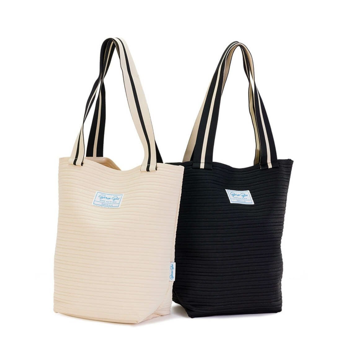 ニット風軽量トートバッグ