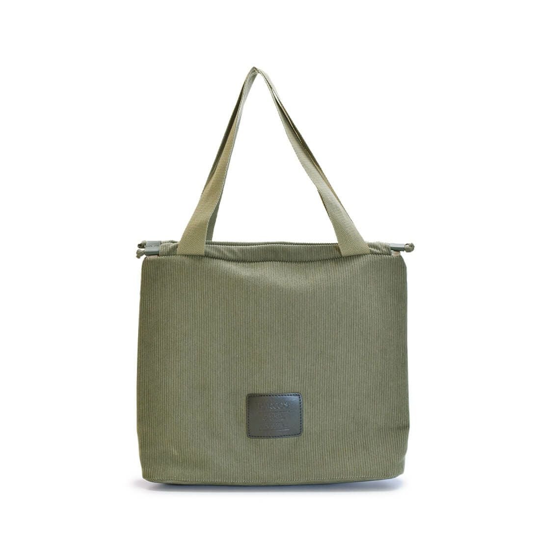 コーデュロイトートバッグ